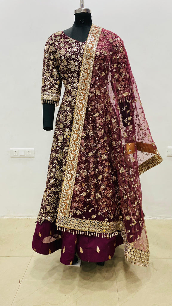 Mirror the Wine Lehenga