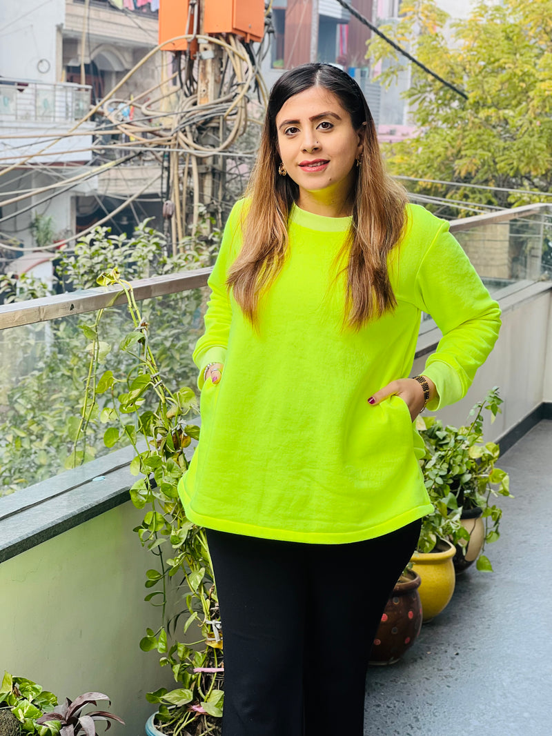 Neon Woollen Top