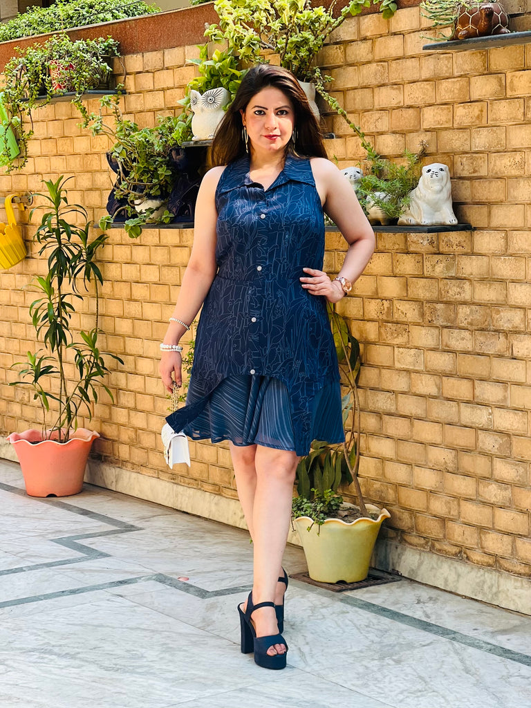 Dare to Blue Cotton Dress