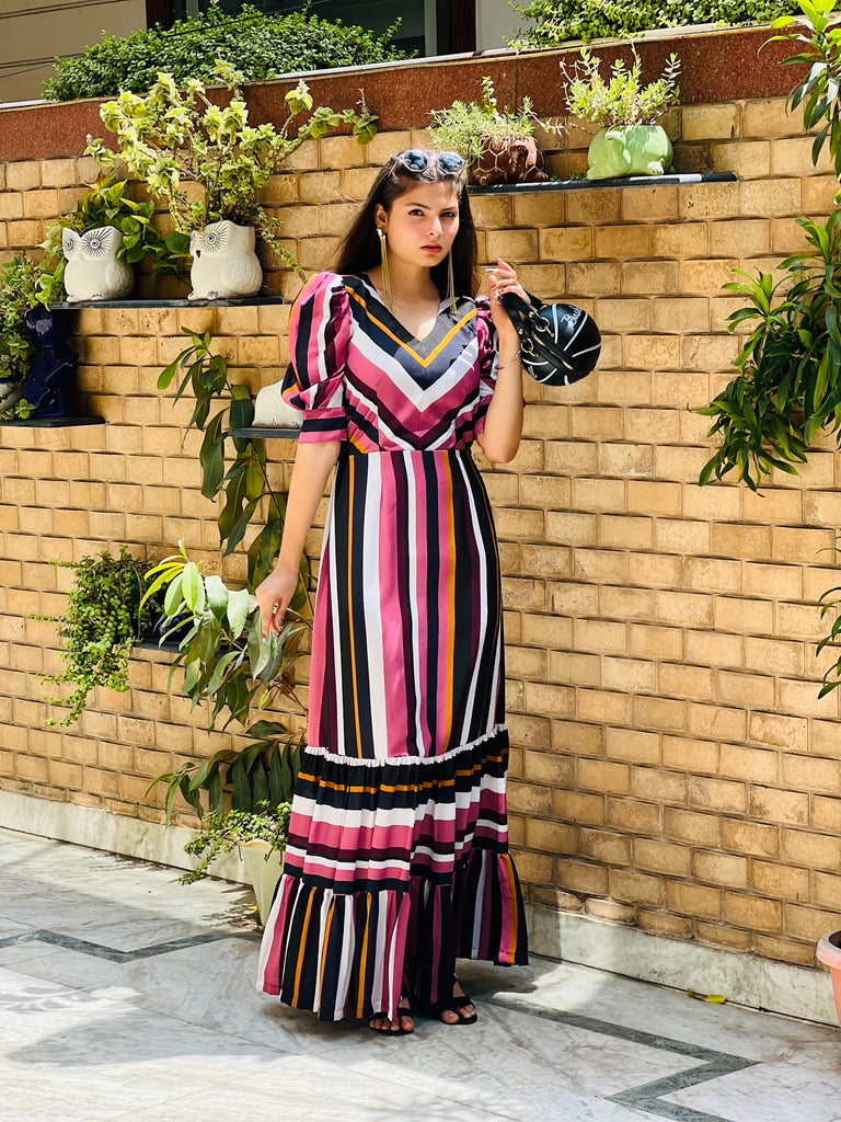 Stripe Sensation Maxi Dress