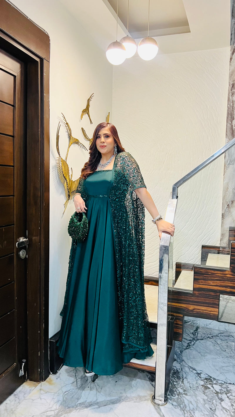 Green Cocktail Gown