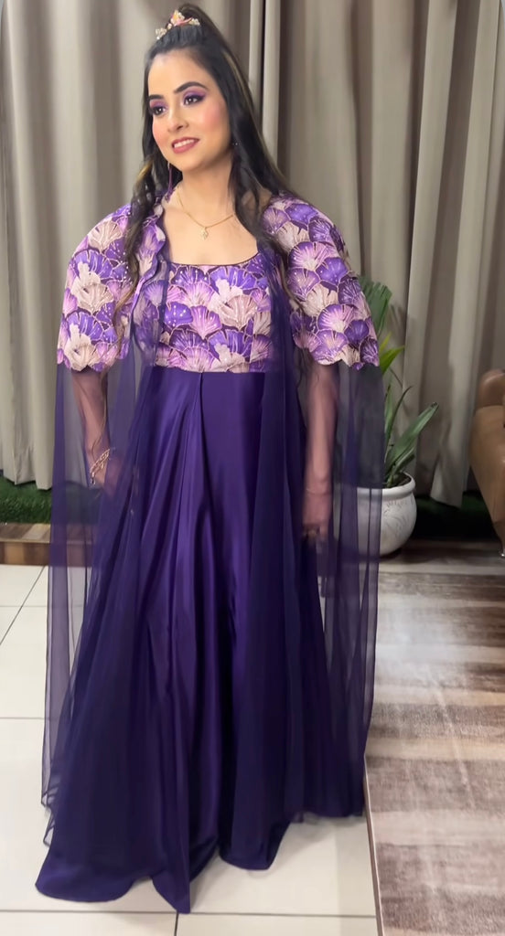 Purple Cape Drape